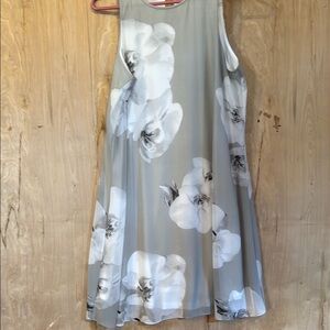 Calvin Klein Gray Sleeveless Sundress
